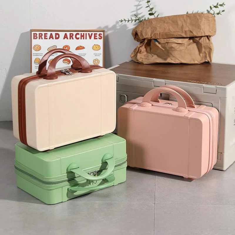  Portable eup Bag Travel Password Box Small Fem Suitcase Handheld Cosmetics Storage Bag Hanging Large Box Available