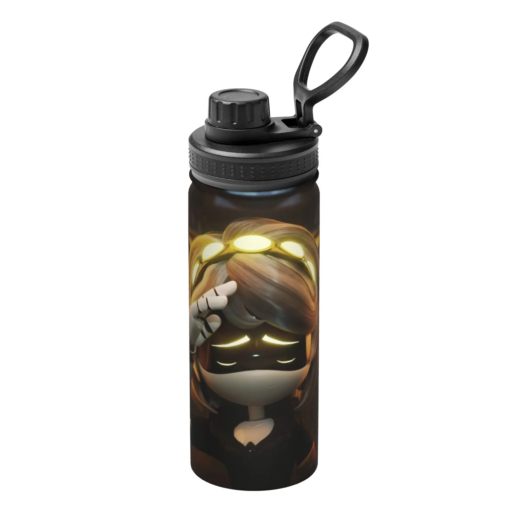 Uzi Doorman Murders Drones 18OZ Sports Insulated Kettle  Coffee Cups Stainless Steel Car Mugs Spill Proof