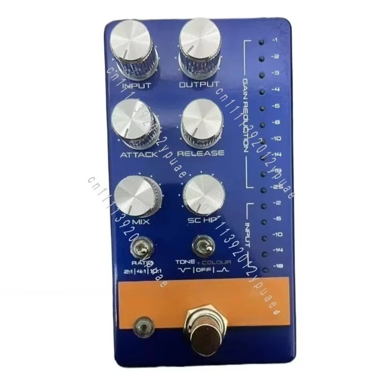 Compact Bass Compressor Effect Pedal, Dynamic Tone Smoothing Unit for Electric Bass