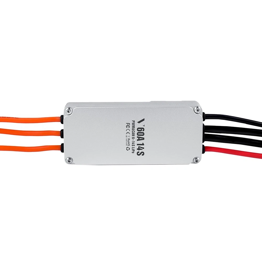 Ligpower V60A 14S Cheap Factory Supply PWM CAN Protocol No BEC 18V~60V Lipo Uav Drone ESC