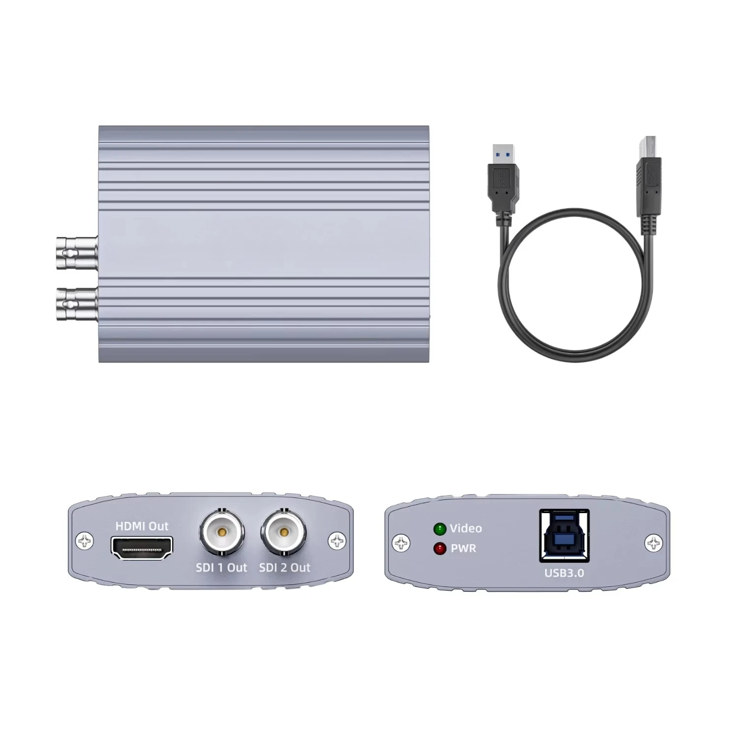 HDMI SDI Output 1080p60 Support Fiber HDMI Cable 50M SDI Coaxial Cable 50M Win10/11 Linux Mac Video Output Card Adapter
