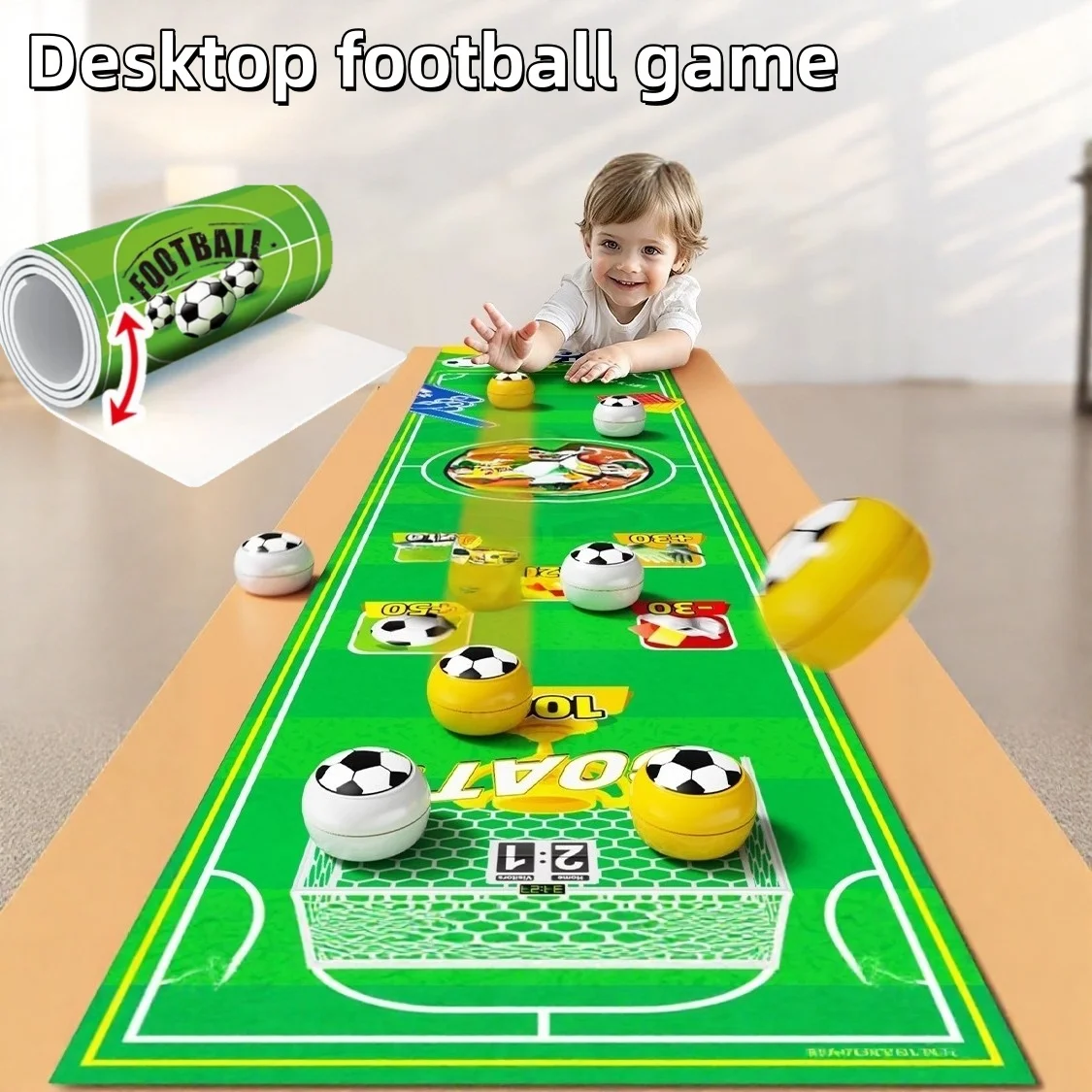 Soccer Curling Board Game - Children Interactive Social Indoor Bowling Table Games Mat Family Friend Party Fun Toy for Kids