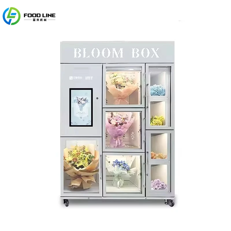 Customized Flower Vending Machine Commercial 8 Big Lockers Flower Fresh-Keeping Bouquets Vending Machine 24H Self-Service