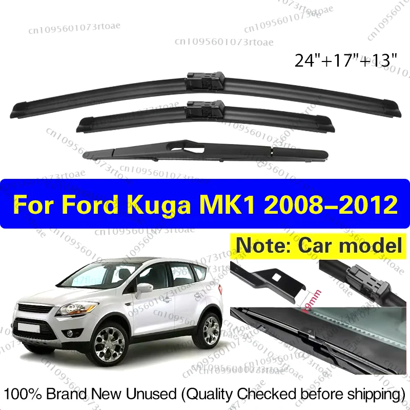 

Wiper Front Rear Wiper Blades Windshield Windscreen Window 24"17"13" Car Accessories For Ford Kuga MK1 2008 2009 2010 2011 2012