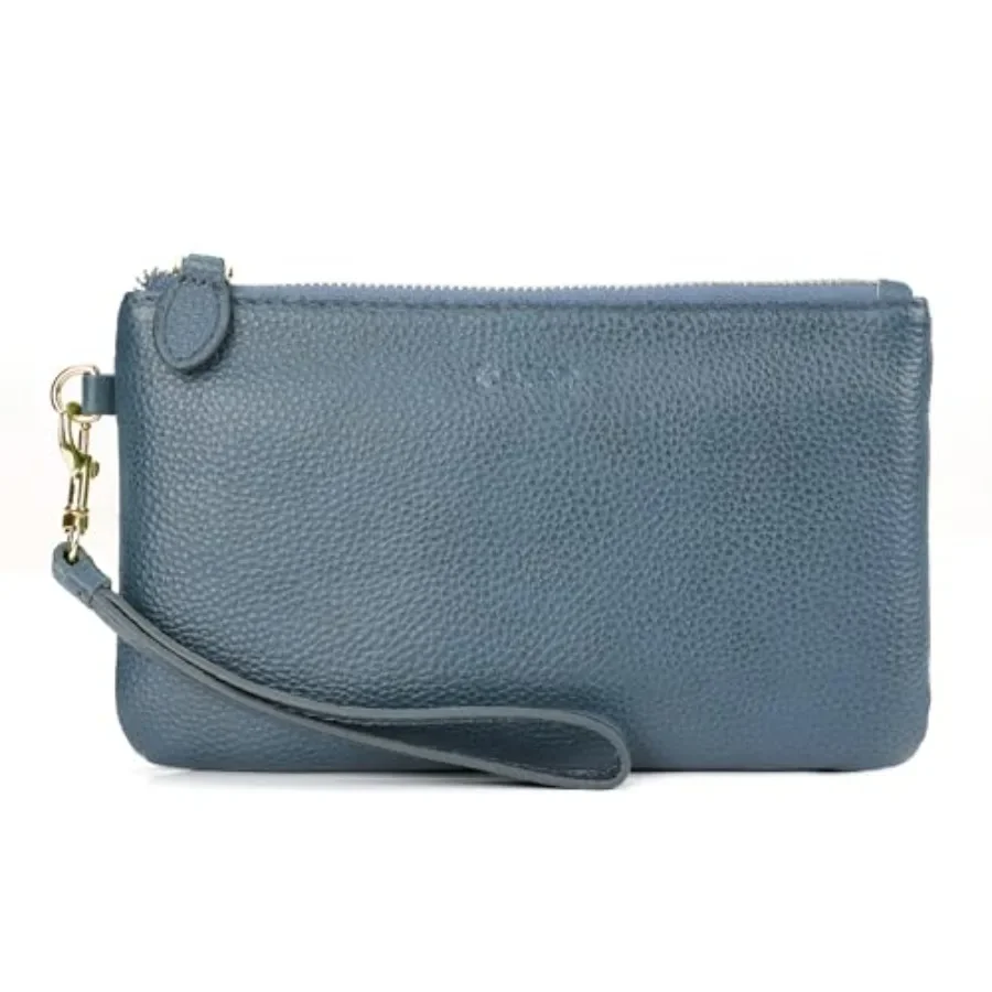 

Genuine Leather Wristlet Clutch RFID Blocking Bag Cell Phone Wallet Purse Wristlet Wallet Purses and Handbags for Women