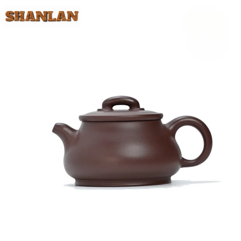 

190ML Yixing Purple Clay Teapots Handmade Ru Xiang Pot Raw Ore Purple Mud Tea Brewing Kettle With Filter Chinese Zisha Tea Set