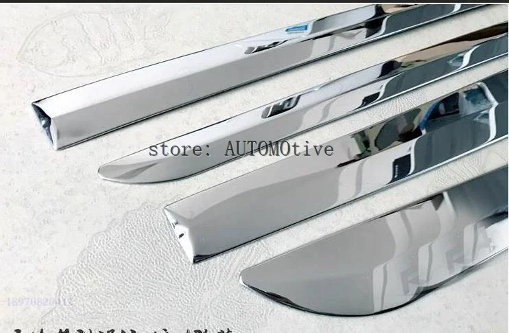 Car Styling For Toyota RAV4 Side Door Molding Stainless Steel Body Trim Cover Stickers Strip for Toyota RAV4 2013-2016 2017