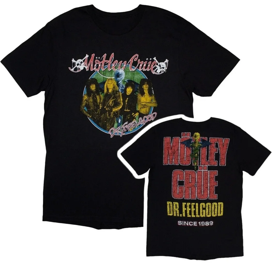 Camiseta Clásica con Estampado Gráfico de la Banda de Glam Rock Motley Crue, para Hombre y Mujer, Estilo Urbano, Holgada, Informal, de Algodón Suave, Nueva para Verano