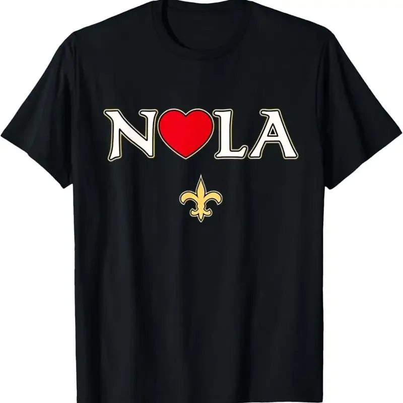 Love Nola New Orleans Fleur de Lis Heart NOLA T-Shirt