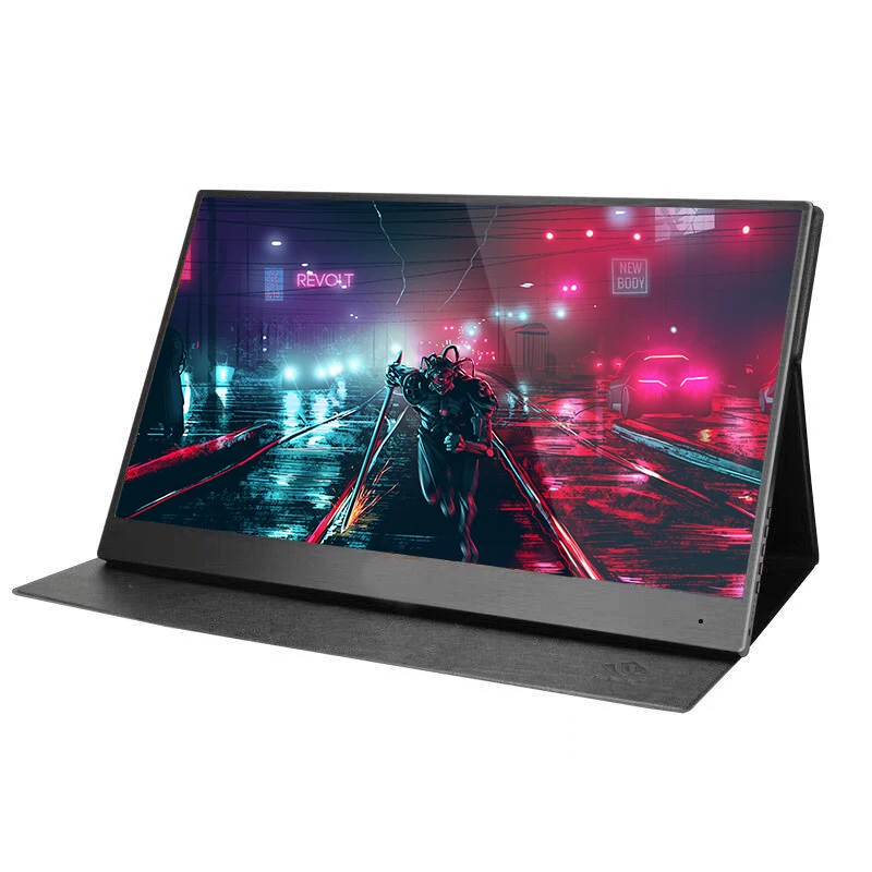 Przenośny monitor dotykowy o wysokiej rozdzielczości 15,6 do laptopa do gier 4k Type-C*2 +MINI interfejs multimedialny o wysokiej rozdzielczości +Micro USB
