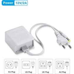 DC 12V 2A Power Supply For  PTZ Camera Transformer AC 110V-230V to DC 12V For PTZ WiFi IP Camera 12V 2A EU/US Power Plug