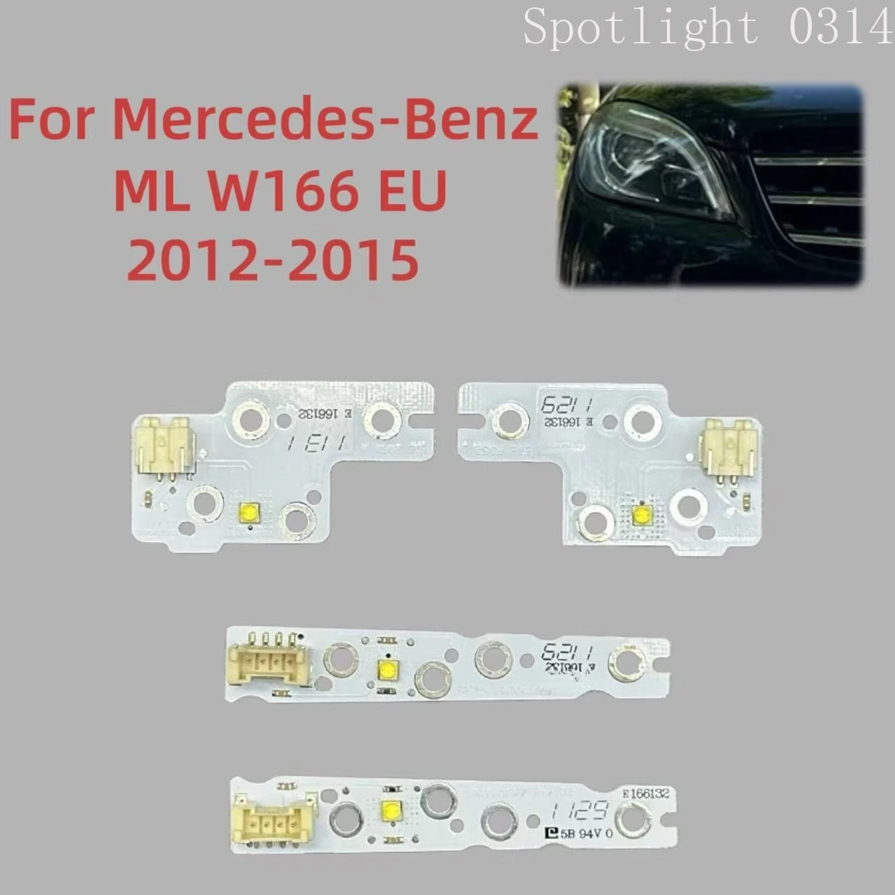

DRL Chip For Mercedes Benz ML 2012 2013 2014 2015 White Headlight DRL Ballast Chip Board Light Source Board Car Accessories