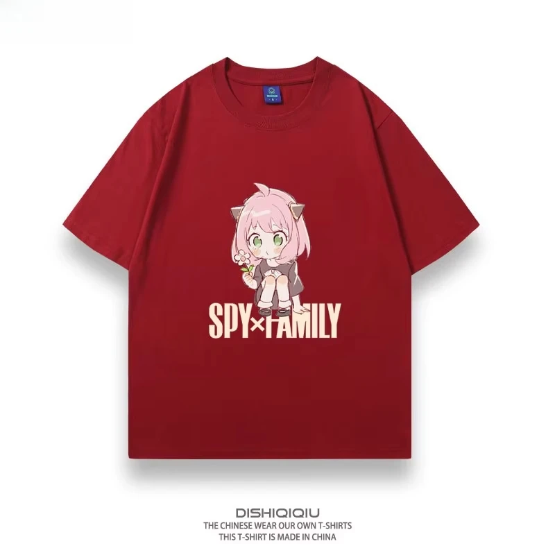 

MINISO Свободная футболка с мультяшным принтом в стиле аниме Fly, дышащая летняя молодежная повседневная свободная одежда