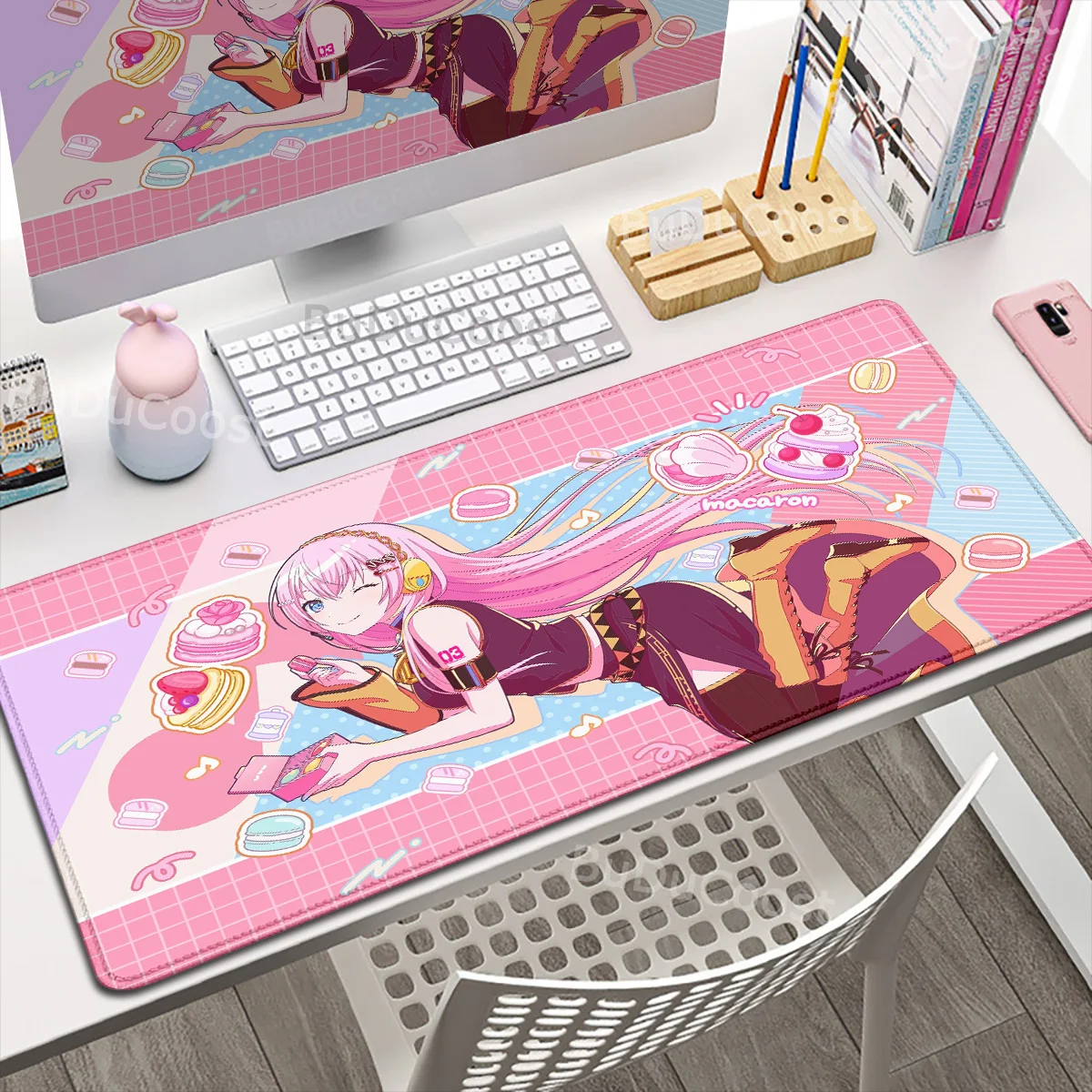 XXL Anime Girl HD Deskmat PJSK Project Sekai Colorful Stage Nightcord Rubber Mousepad Large Gaming Non-slip Keyboard Protect Mat