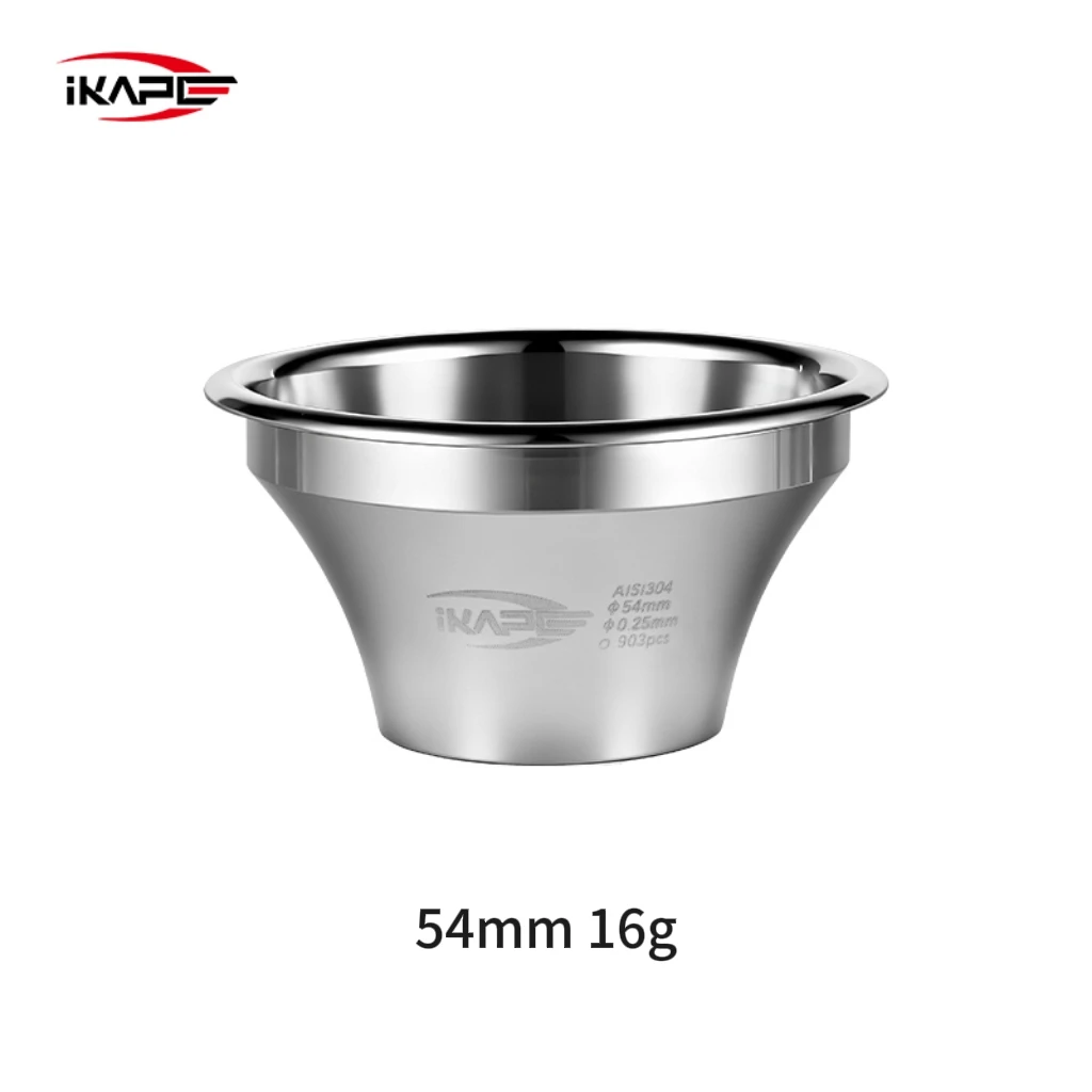 IKAPE 54mm/58mm Espresso-Filterkorb mit variablem Durchmesser, hochpräzise Extraktion für bodenlosen Siebträger, Kaffeezubehör