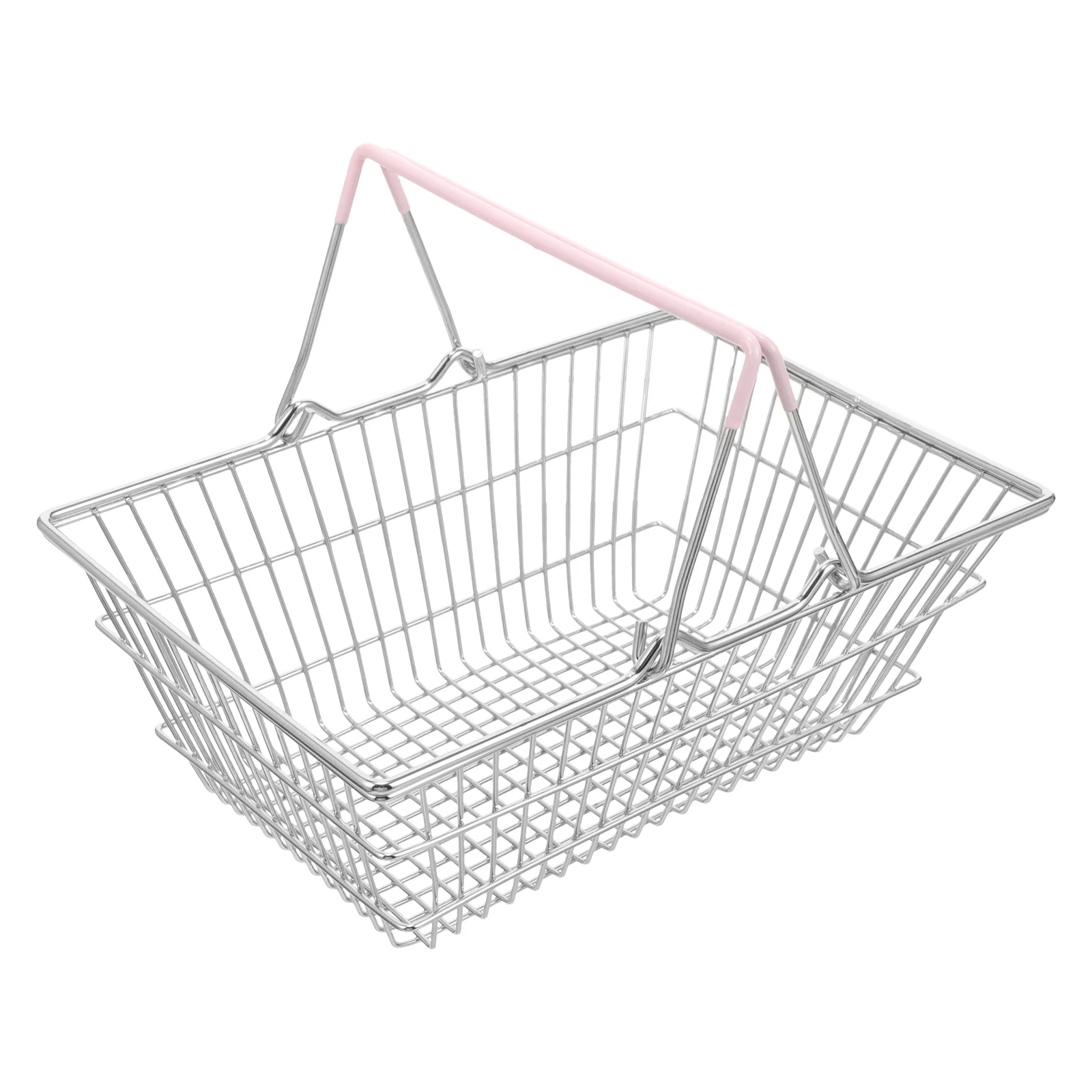 

Portable Makeup Organizer Basket Drawer Bin Shopping Storage Baskets with Handle
