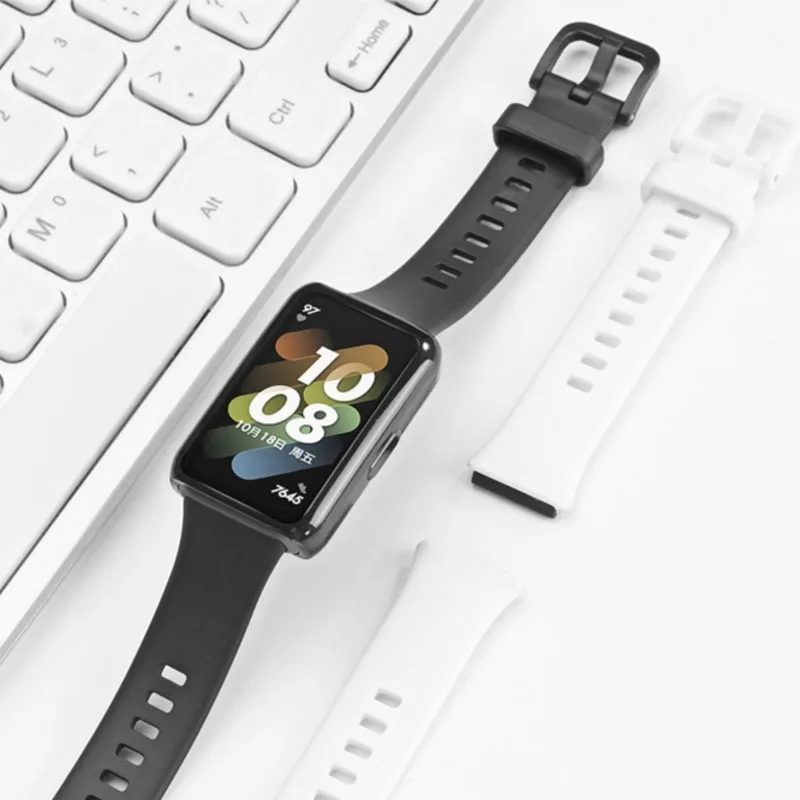 Спортивный силиконовый ремешок для Huawei Band 9, аксессуары, сменный браслет для умных часов, браслет correa для Huawei Band 8, ремешки NFC