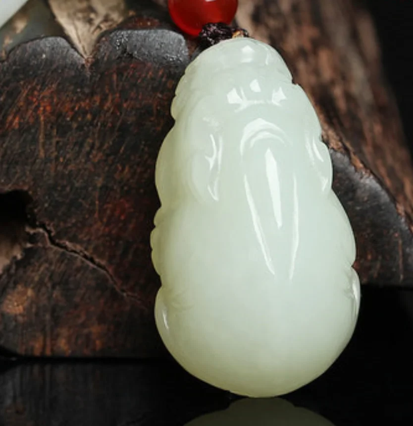 

Ювелирные изделия из натурального нефрита Хэтянь, кулон Pixiu из белого нефрита, трехмерный маленький нефритовый кулон Pixiu