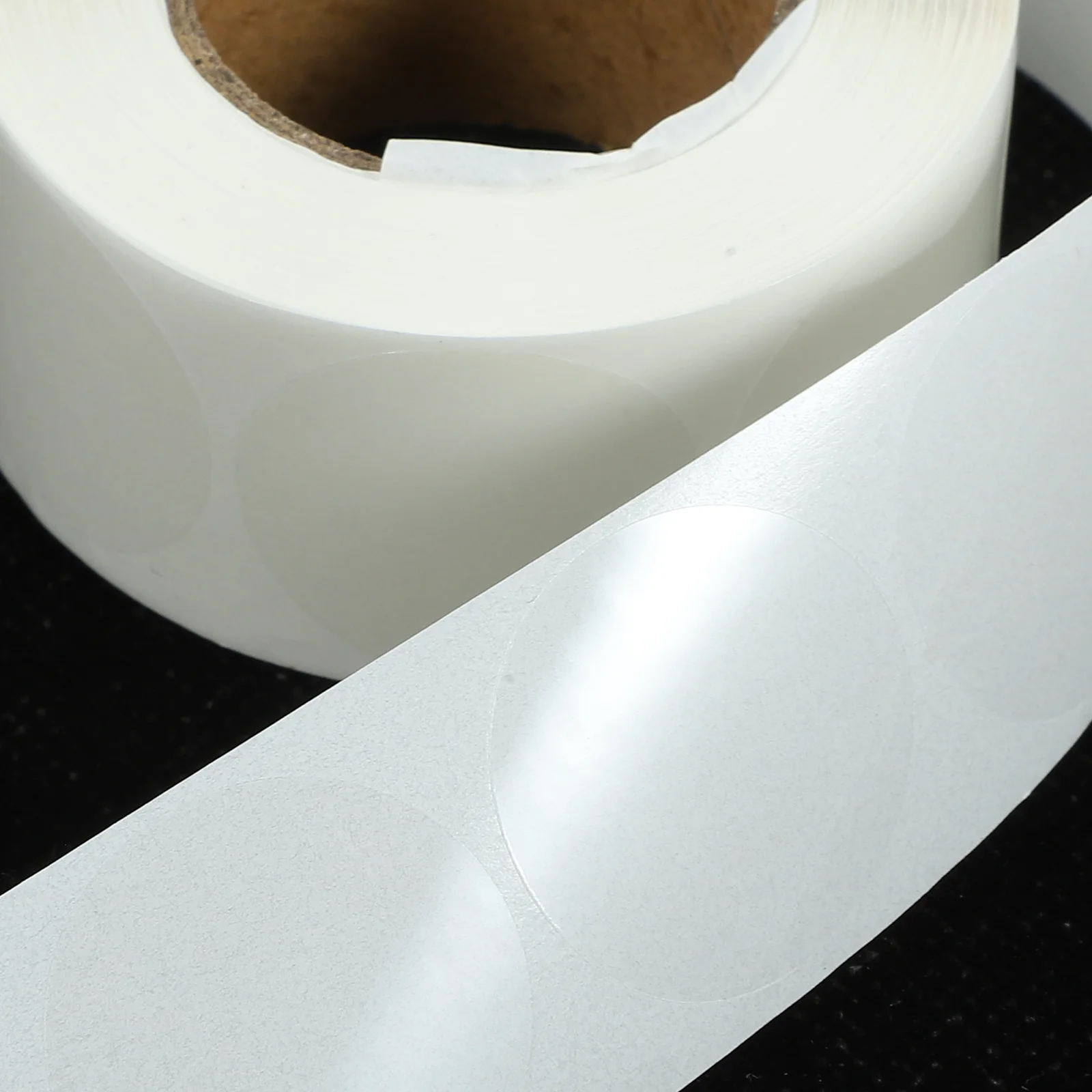 2 لفات من الملصقات الشفافة ونقاط لاصقة شفافة لعلامات الهدايا وملصقات الجرار والزجاجات والمغلفات وأختام حزمة البيع بالتجزئة #5