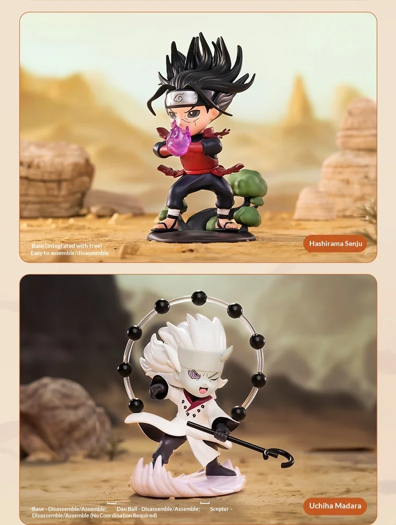 Echte POPMART Naruto Fourth Great Ninja War Blind Box Anime Sammler-Actionfigur Naruto Uzumaki Dekoration Weihnachtsgeschenk – Detail 14