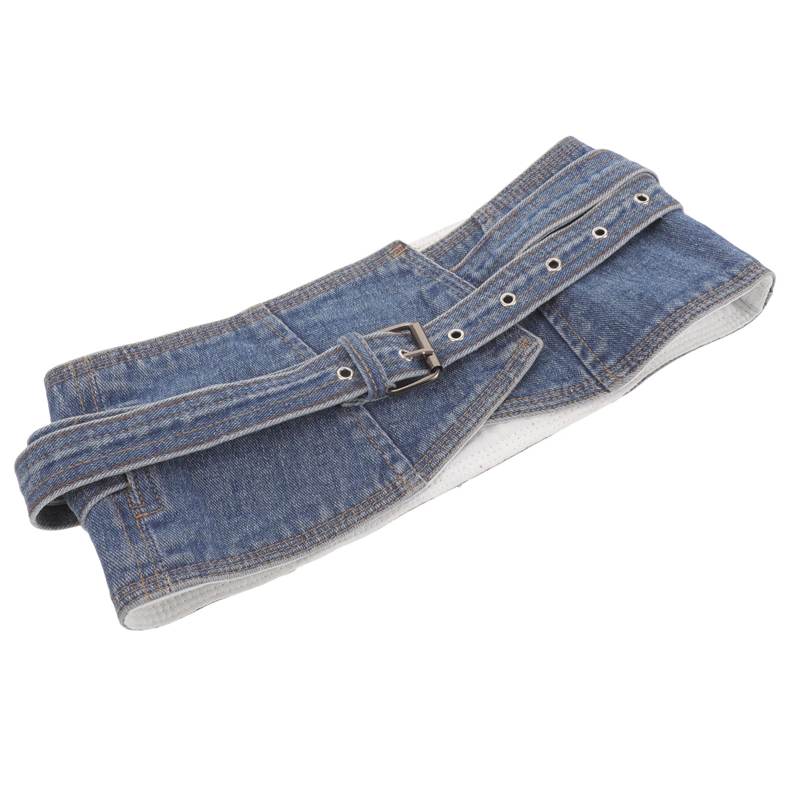 

Wide Size Decorative Cinch Denim Cinch Corset Lady Denim Wide Waist Belt Corset Belt for Dress Shirt Jeans Sweater