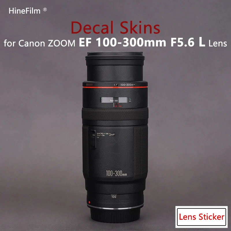 Наклейка на объектив для Canon EF100-300 F5.6L EF100-300mm 100300, защитная пленка с защитой от царапин