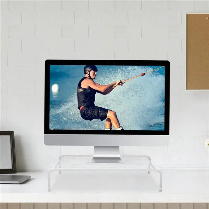 Desktop Computer Verhoogde Stand Monitor Beugel Pad Basis Desktop Opslag Plank Bureau Planken Computer Riser Lifting Rack
