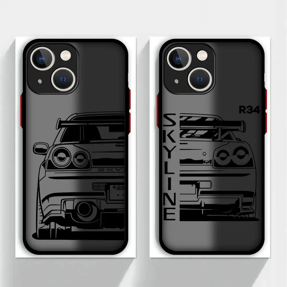 JDM Dream Car Phone Case for Apple iPhone 15 Pro Max 13 14 Plus 12 Mini 11 Pro XR 8 SE 7 6S XS MAX Cover