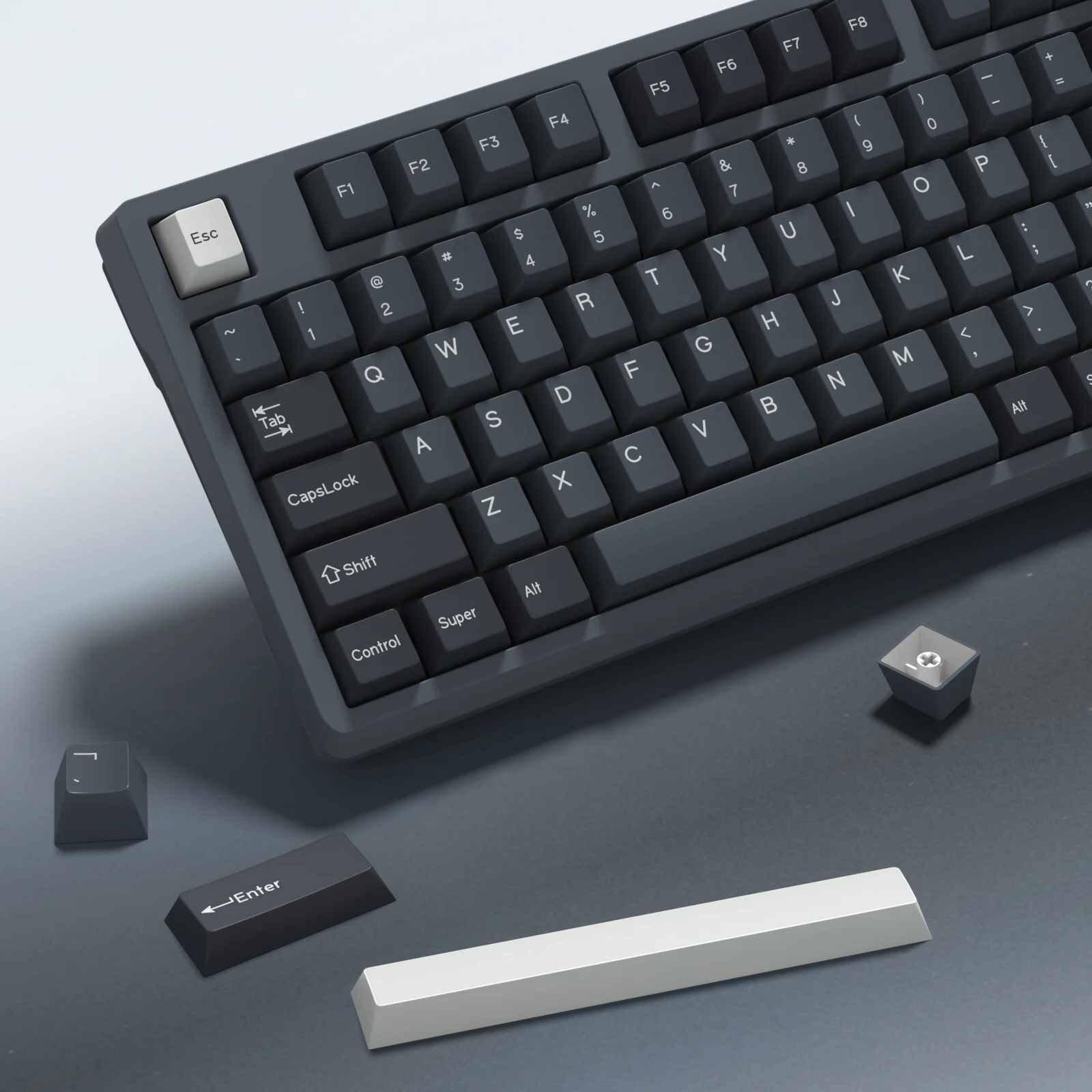 KBDiy-GBrosApollo Keycaps pour clavier mécanique, PBT, double injection, commutateurs MX, ISO 176, prédire, bricolage personnalisé, aucun profil