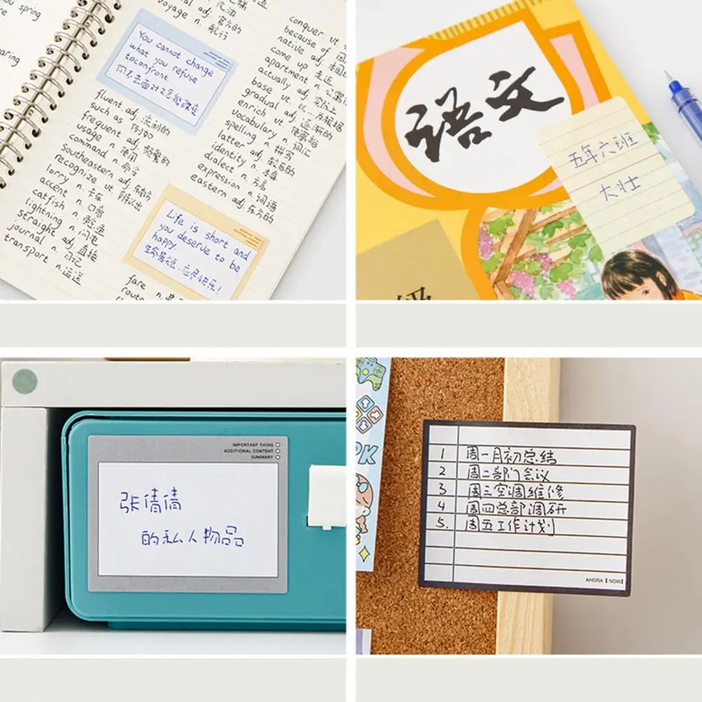 الطلاب مذكرة لاصقة لزجة ملاحظة لفة ورق مقاوم للحبر قابل للنزع سحب نوع مذكرة صغيرة الوسادة لوازم القرطاسية المثالية للطلاب