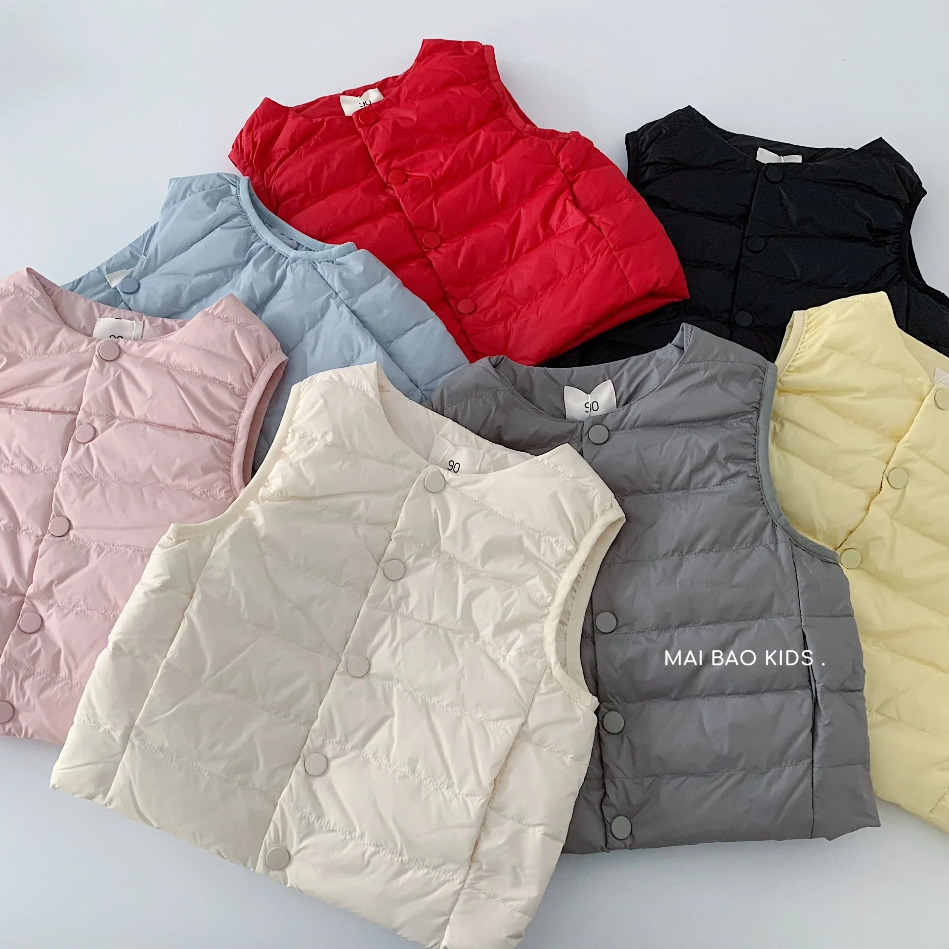 

Пуховый жилет, легкий жилет, детский жилет без рукавов для девочек, однотонный универсальный жилет для мальчиков и девочек, модный, теплый, удобный