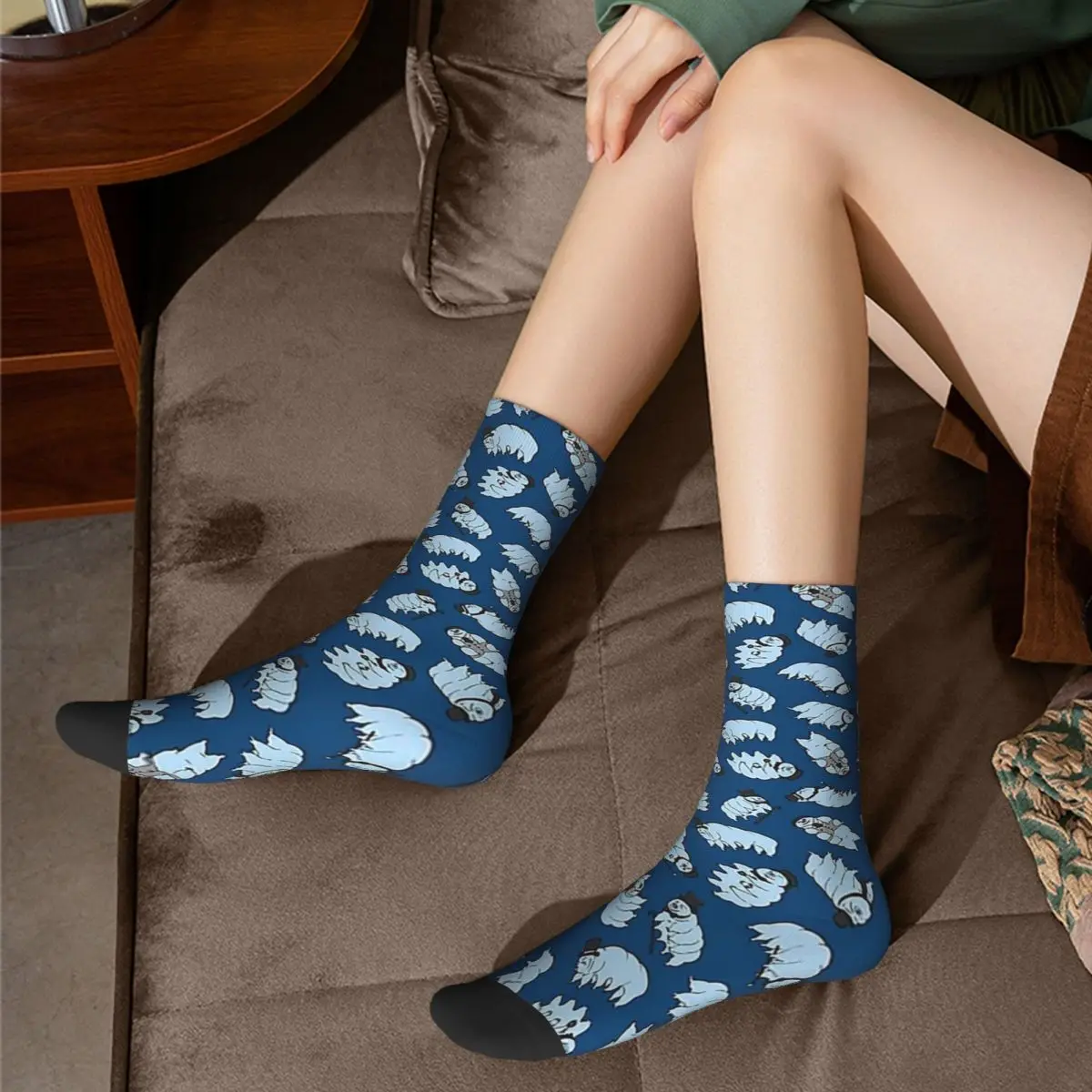 Tardigrades supersuaves-Calcetines para hombre y mujer, medias largas de estilo Harajuku para todas las estaciones, accesorios para regalo de cumpleaños, Unisex