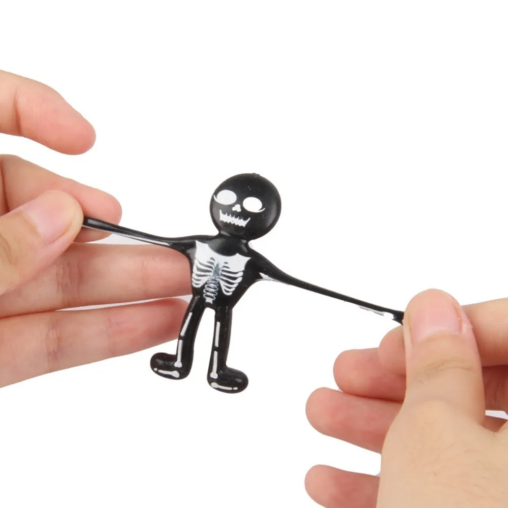 12-36 Pcs Halloween Stretchable TPR Little Black Halloween Ghost Festival Tricky Funny Party Gift Decoration Carnival Gift