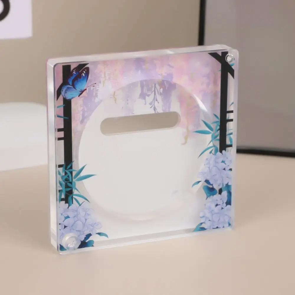 ป้ายแสดงของประดับป้ายสไตล์โบราณแบบใสป้ายแสดงอิฐน่ารักป้ายอะคริลิคชั้นวางกระเป๋าเป้สะพายหลังเครื่องประดับ