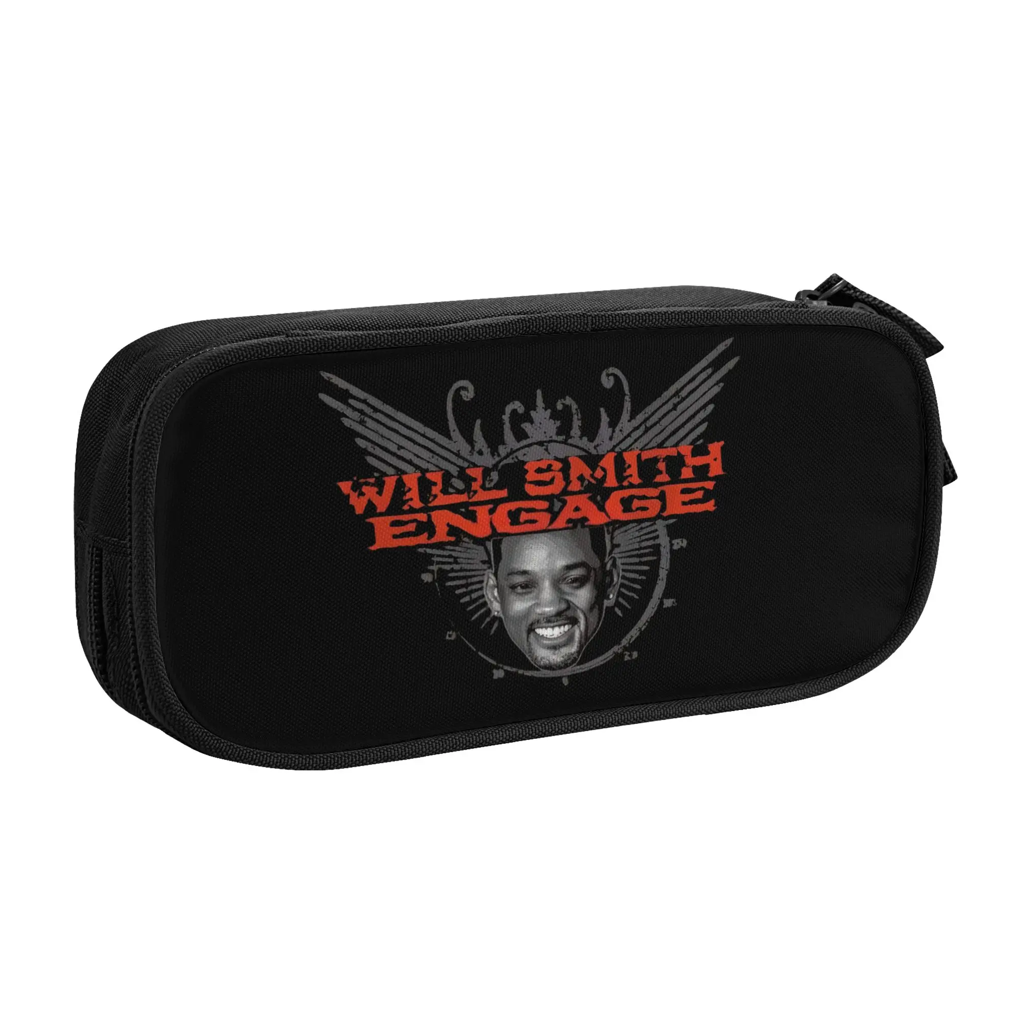 Wills Smiths American Actor Rapper  Cute Pencil Cases Boy Girl Large Capacity  Pencil Bag School Supplies