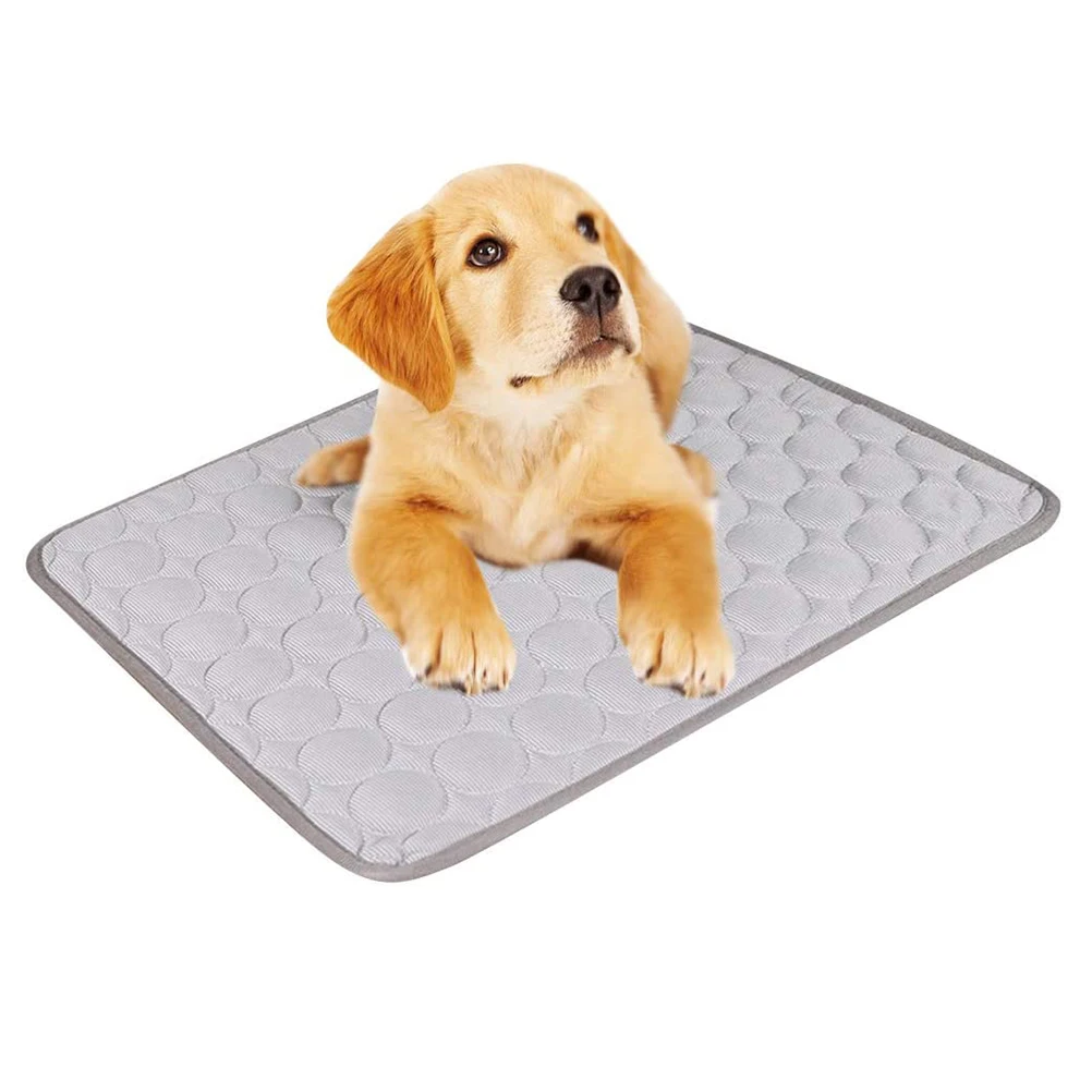 

Ice Silk Pet Pad Durable Lightweight Cool Mat for Dog Cat Summer Cooling Mats Waterproof Easy to Thickened Fabric