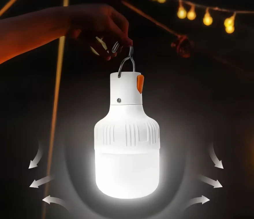 ポータブル電球バッテリー付き-usb-充電式キャンプランタンランプ防水テント屋外緊急照明ハウス用