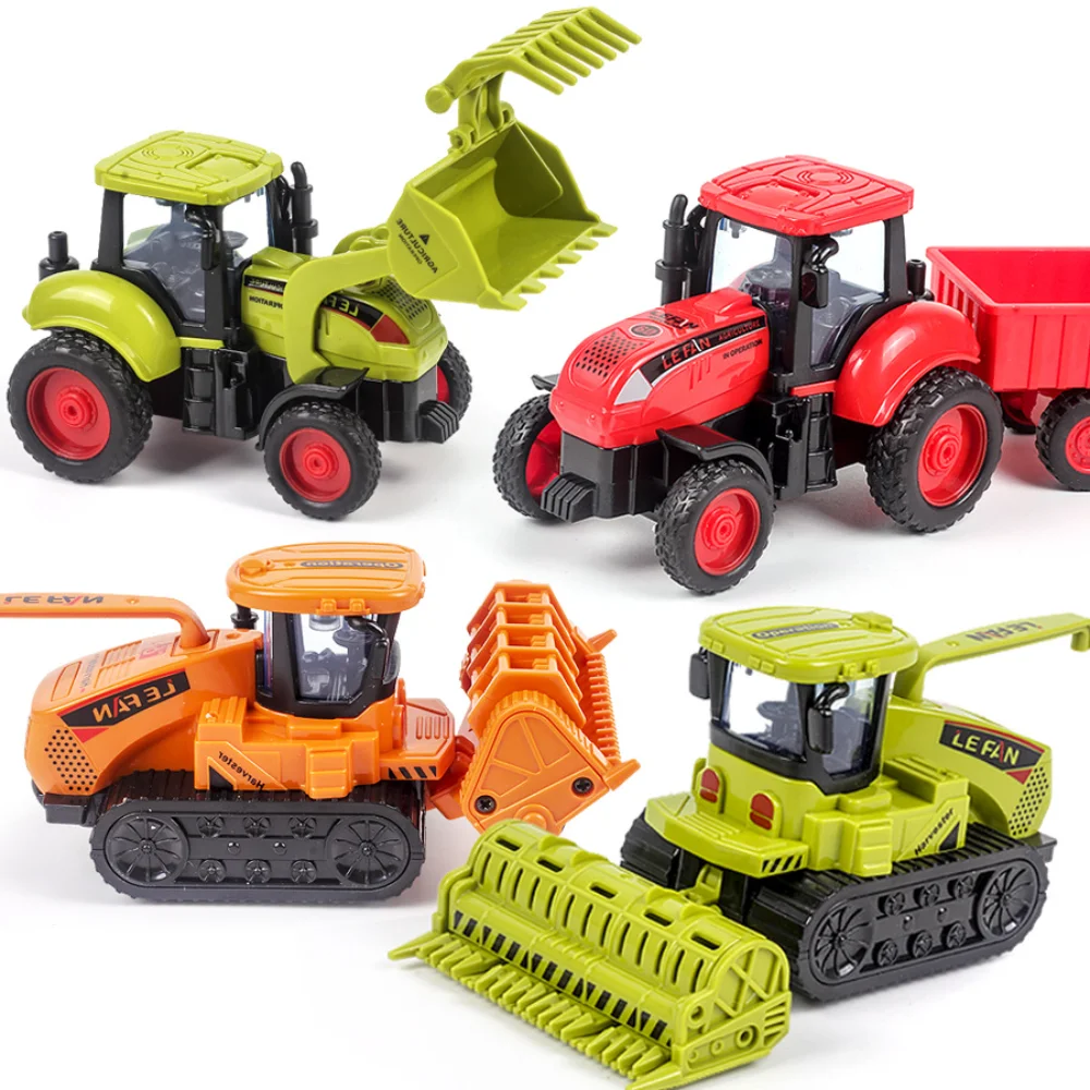 Tractor Inertia Car Transport Harvester Model Baby Car Boy Toy Engineering Car Children's Educational Toys