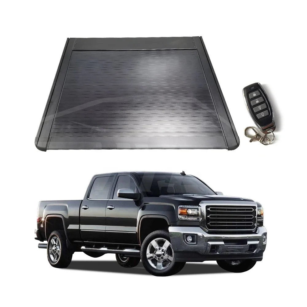 High Quality Aluminum Electric Retractable Lid Shutter Rolling roller shutter truck bed cover for 5.8 silverado 2021