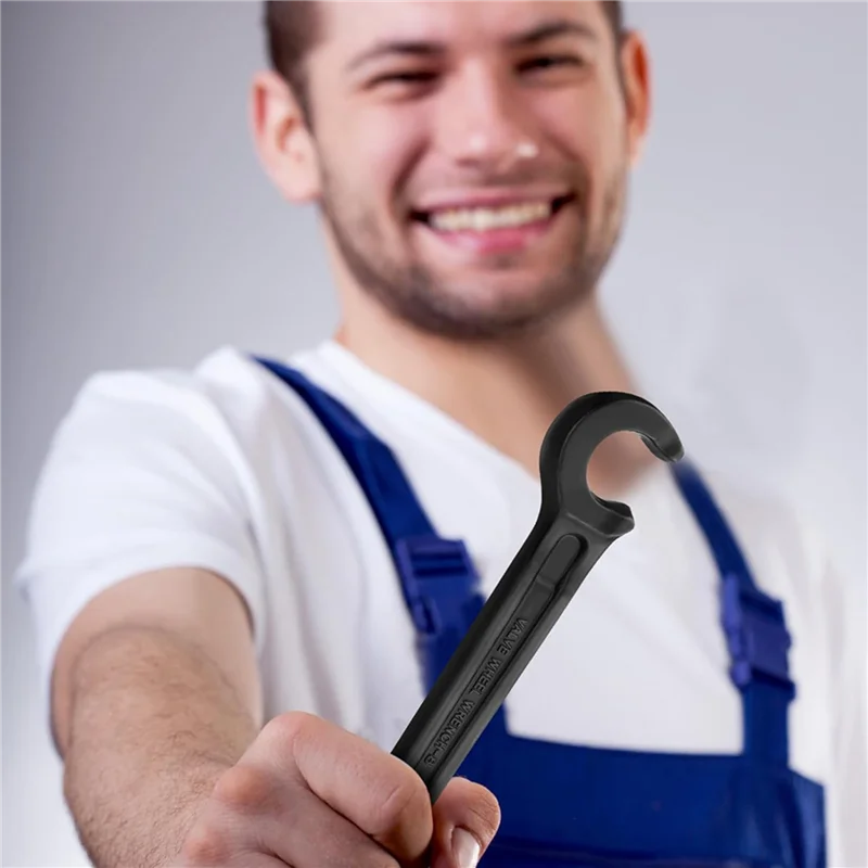 

B62B-4X Double Ended Valve Wheel Wrench Cast Steel Hand Valve Wheels Wrench 8In Valve Opening Closing Tool(1/2In And 21/32In)