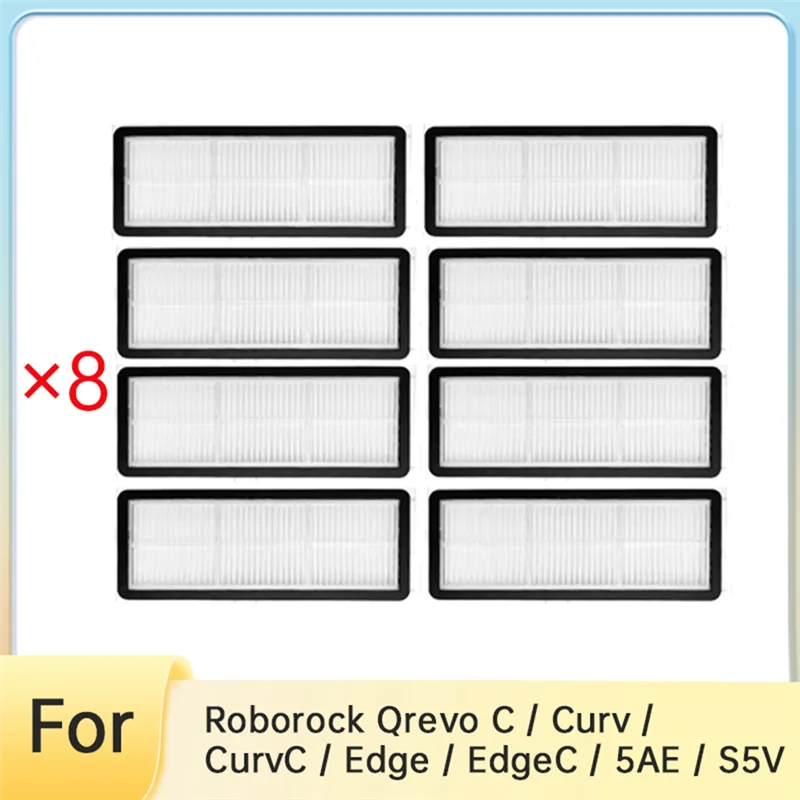 AC39-8 قطعة استبدال مرشح ل Roborock Qrevo C / Curv / Curvc / Edge / Edgec / 5AE / S5V ملحقات المكنسة الكهربائية