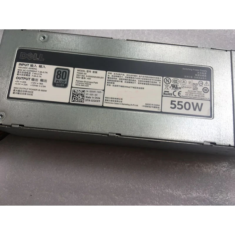 Imagem -03 - para Dell T420 R520 Fonte de Alimentação 96r8y F550e-s0 2g4wr Dh550e-s1 Dps550pb a 550w