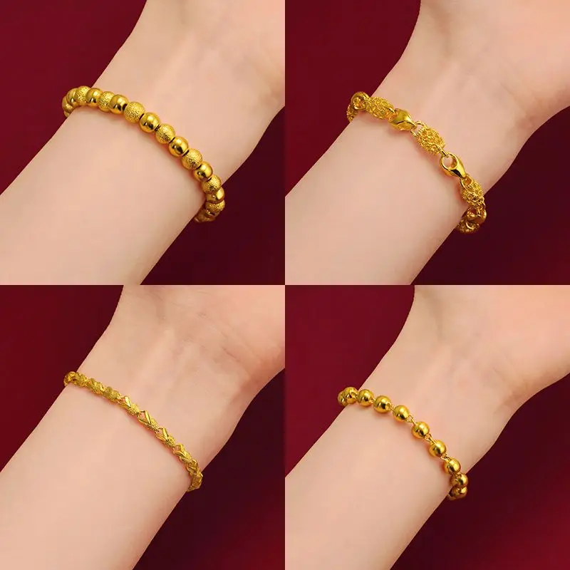 

Like real Hong Kong Sha Jin Women's Couple 2024 New Bracelet Instagram Unfading Design