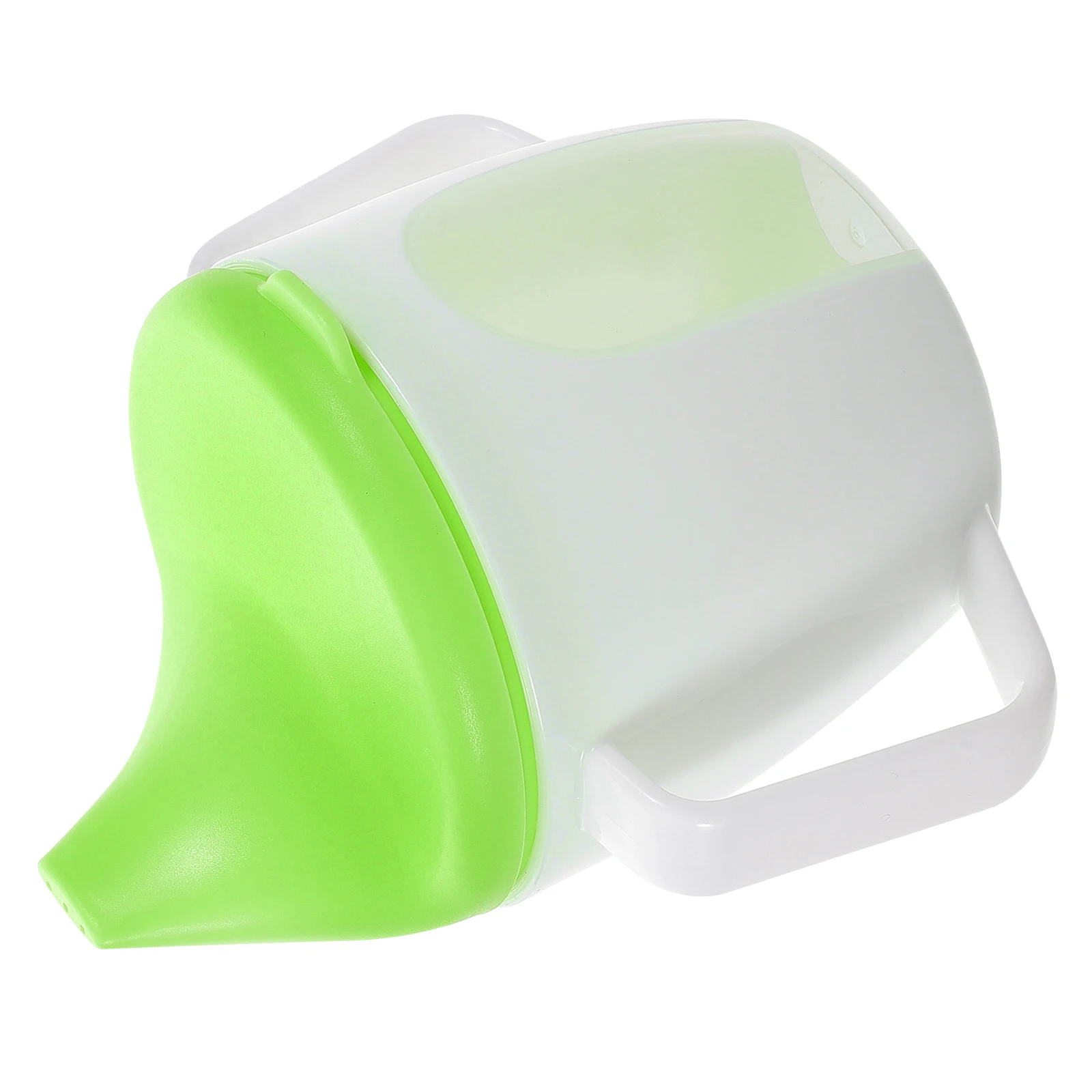 Taza para sorber, botella de agua potable verde Tricolor para bebé, taza con doble asa, entrenamiento para niños pequeños, alimentación, viaje de plástico para niños