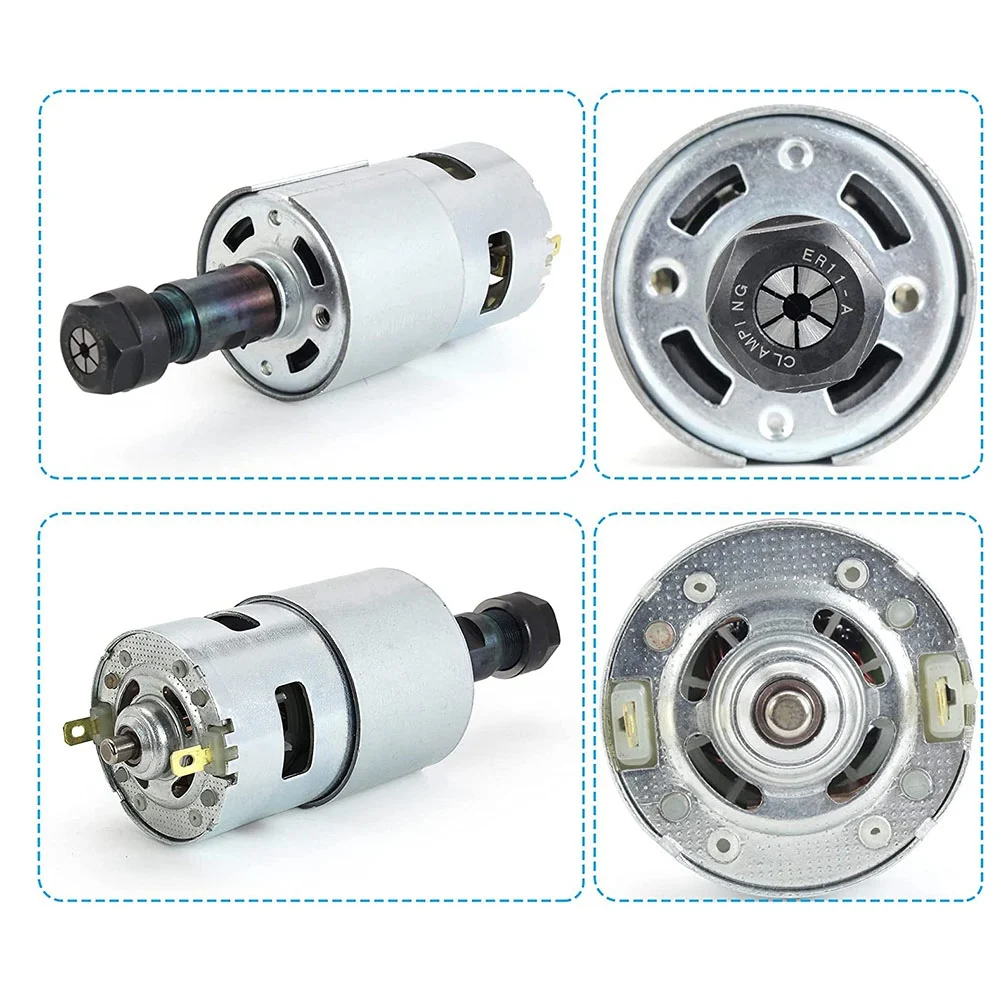 Двигатель ABVT-DC для ЧПУ 775, шпиндель 100 Вт, 12-24 В постоянного тока, 10000 об/мин + цанга ER11 для DIY мини-станков ЧПУ 3018, 3018Pro, 3018Pro-Max, 3018Pro-N Двигатель ABVT-DC для ЧПУ 775, шпиндель 100 Вт, 12-24 В постоянного тока, 10000 об/мин + цанга ER11 для DIY мини-станков ЧПУ 3018, 3018Pro, 3018Pro-Max, 3018Pro-N