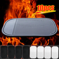 1/10pcs Car Dashboard Sticky Anti-Slip PVC Mat Silicone Anti-Slip Storage Mat Pads Non-Slip Sticky Pad For Phone Key Holder