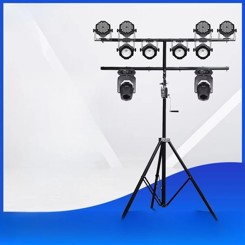 

Stage lighting equipment, a full set of outdoor performance brackets, par lights, hand crank shelves, wedding surface light
