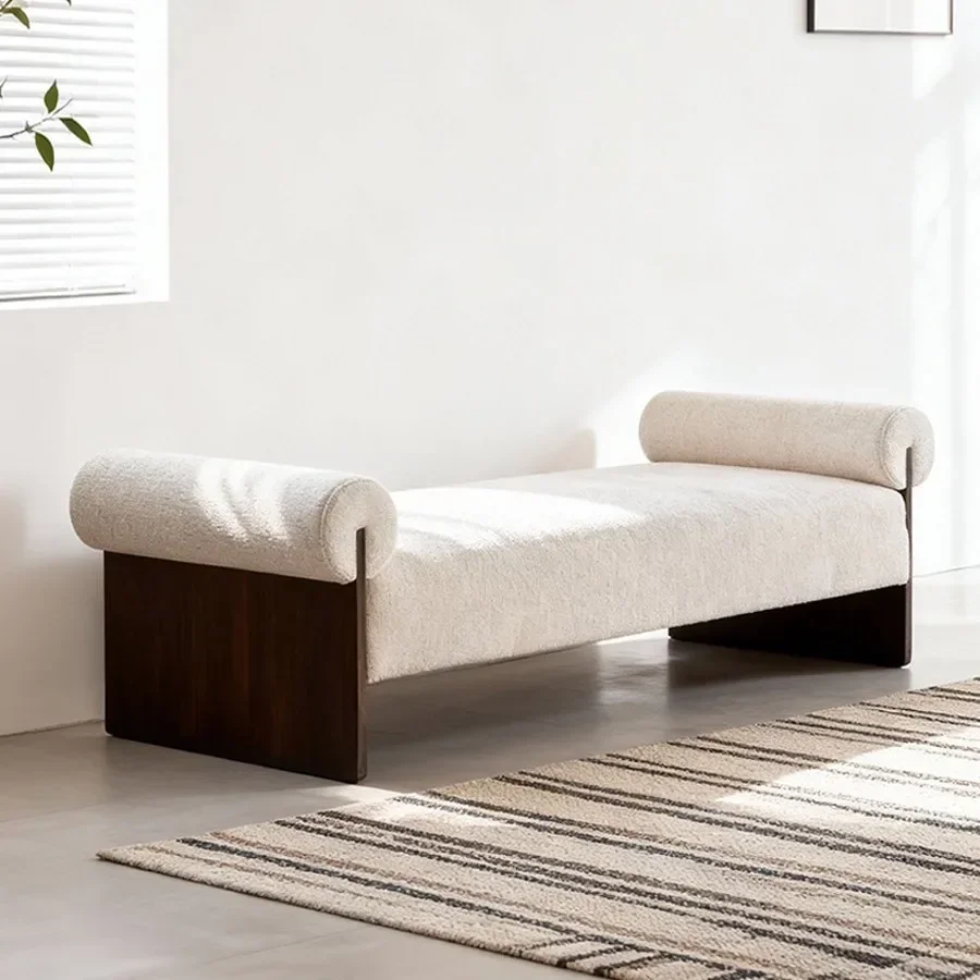Italian modern minimalist hotel sales department shoe changing stool club bar cafe bench
