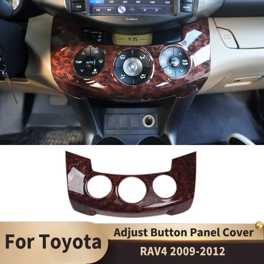

Car Dashboard Air Conditioner Adjust Button Panel Cover Button Decoration for Toyota RAV4 2009 2010 2011 2012 Car Accessories