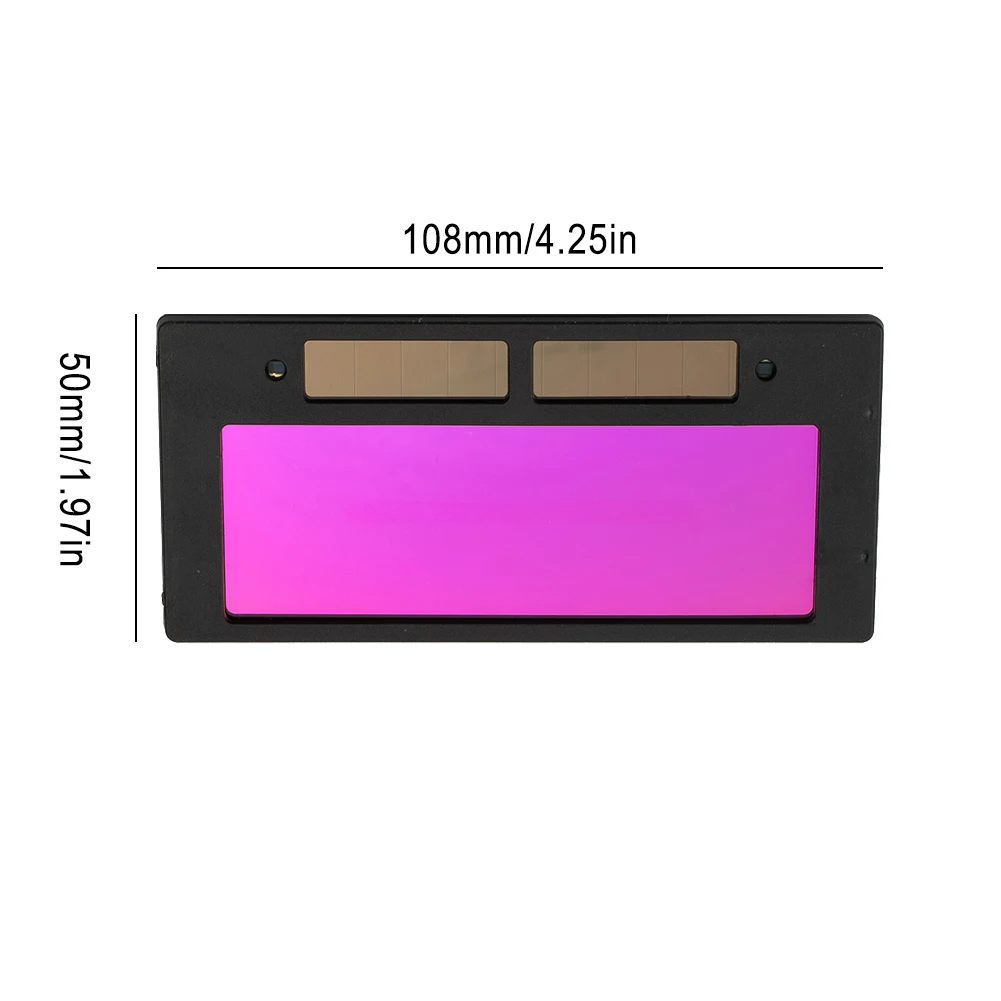 Imagem -05 - Lente de Soldagem Durável Auto-darkening 0.2s Retorno Atraso-solar Alimentado Auto-darkening Máscara de Capacete de Soldagem Vidro de Soldagem para Soldagem